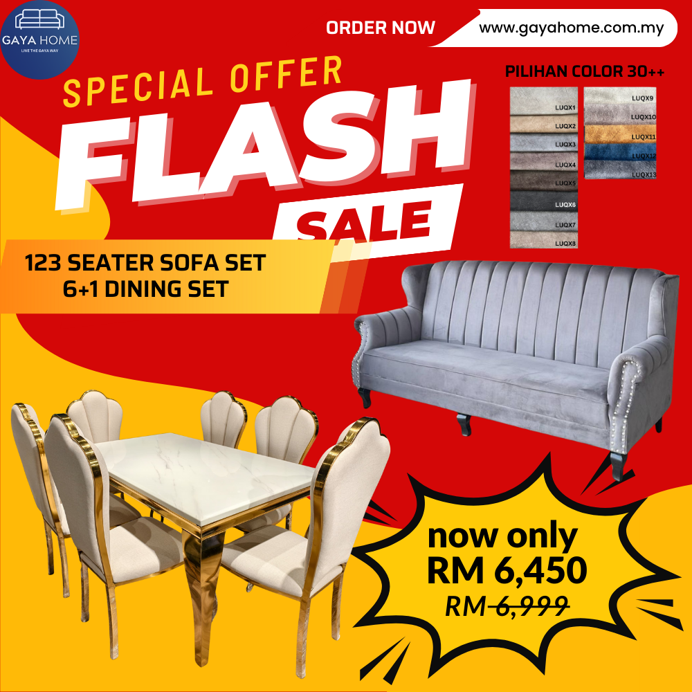 Living + Dining Furniture Combo Set product graphic