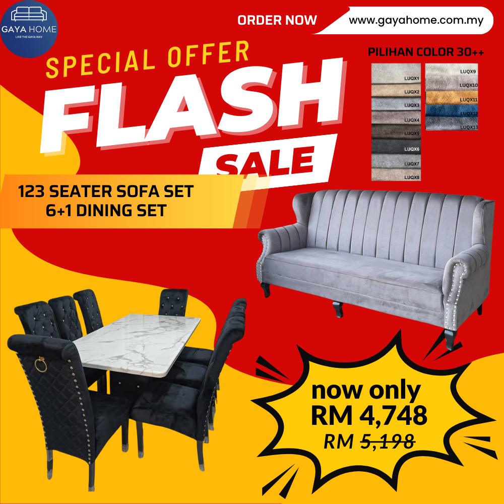 Living + Dining Furniture Combo Set product graphic