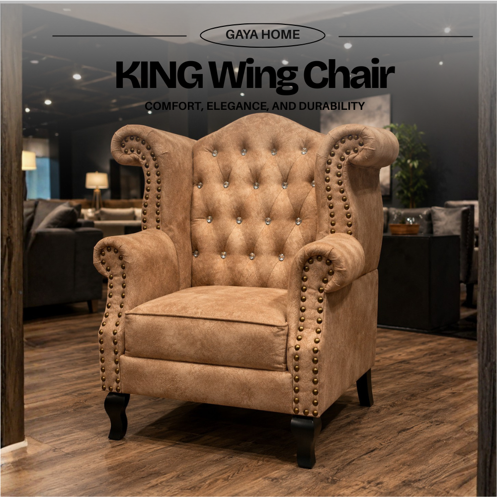 King Chesterfield Wing Chair (202)