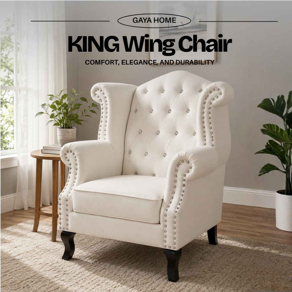 King Chesterfield Wing Chair (202)
