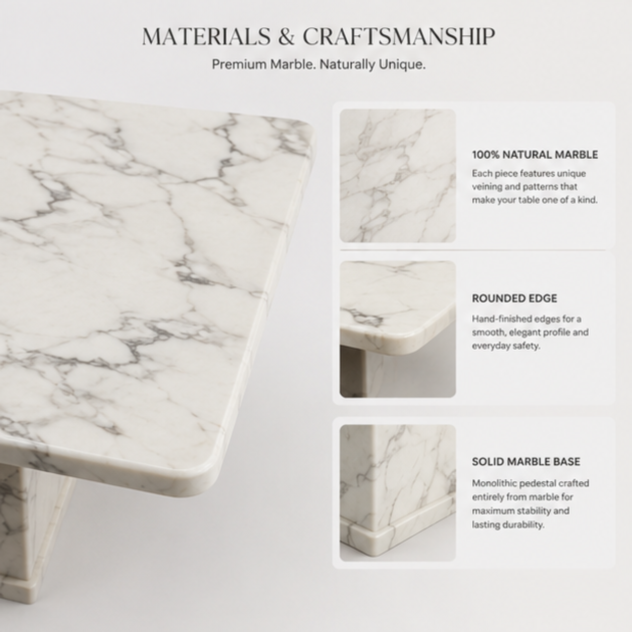 CT01 Full Marble Table