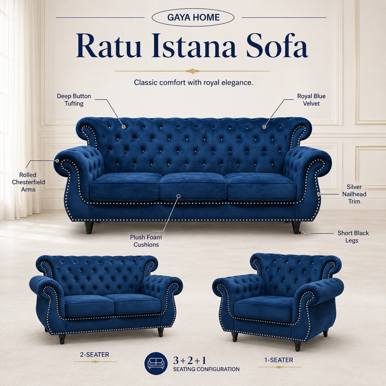 Ratu Istana Sofa Set (1627)
