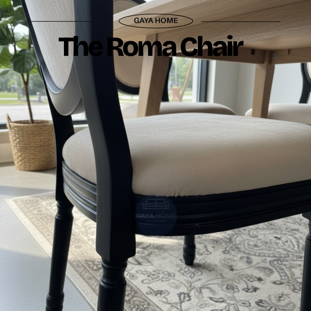 Roma dining chair used across chair and dining set products
