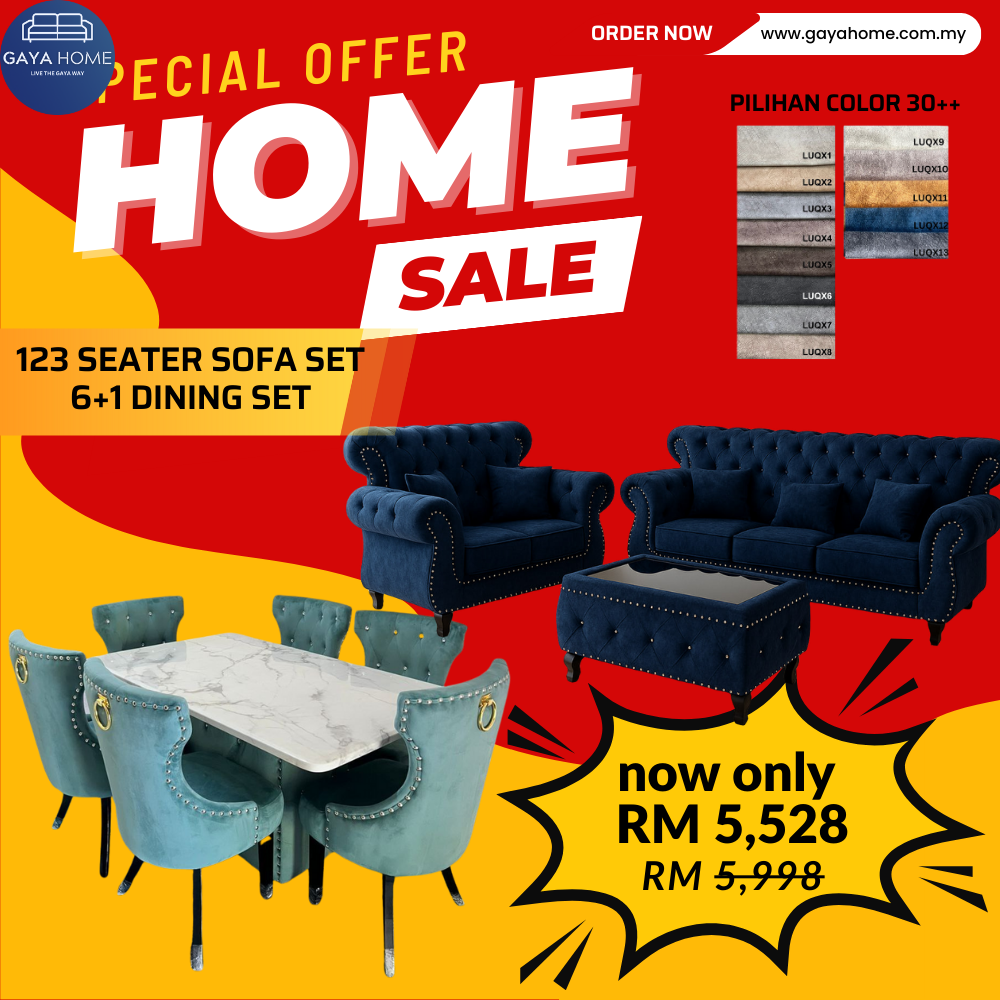 Living + Dining Furniture Combo Set product graphic