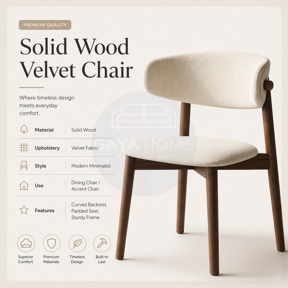 Koda Minimalist Dining Chair (C241)