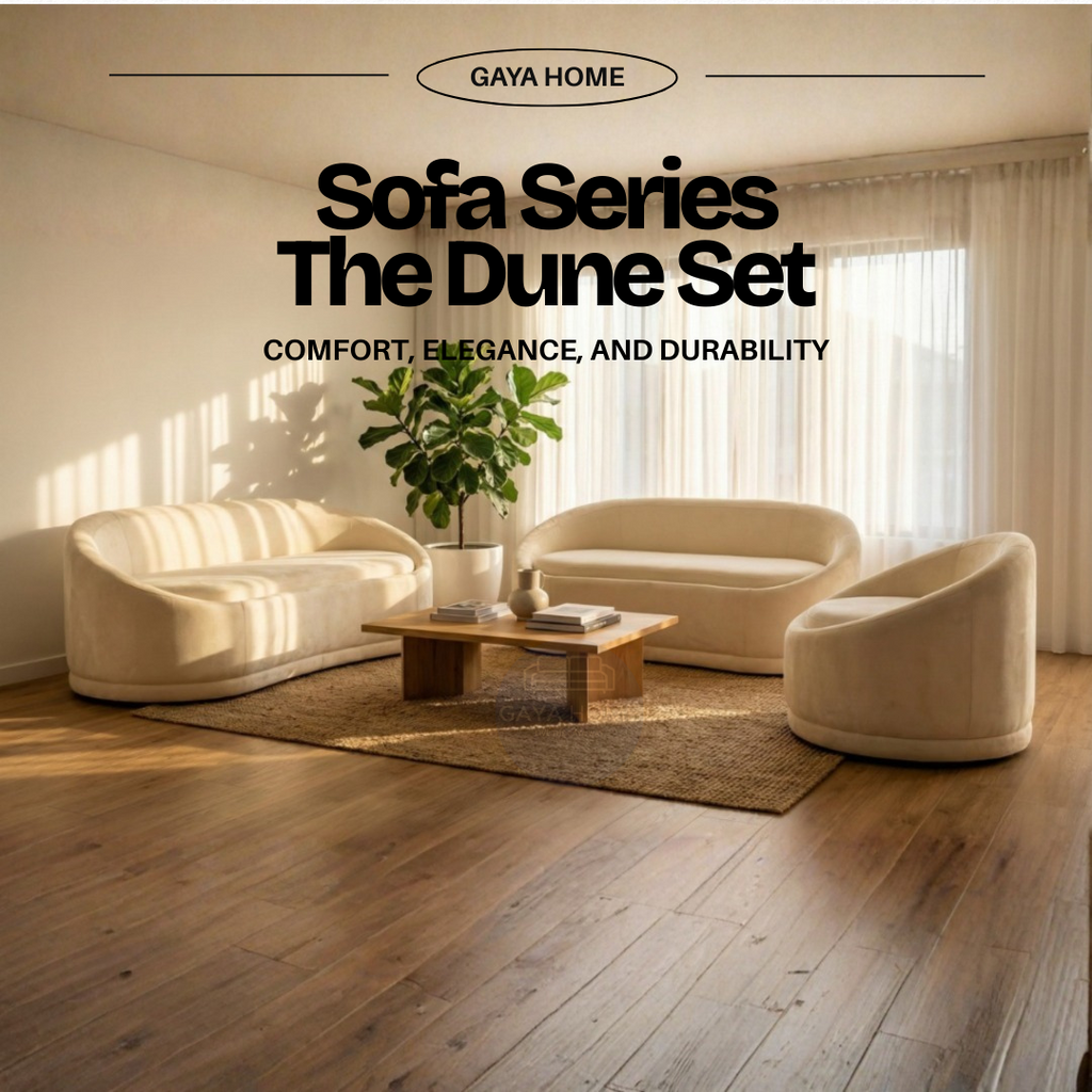 The Dune Set Curved Designer Sofa product graphic