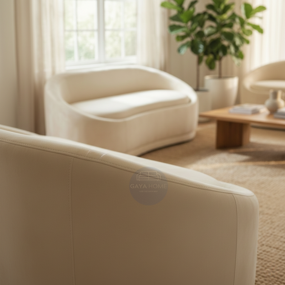 The Dune Set Curved Designer Sofa product graphic