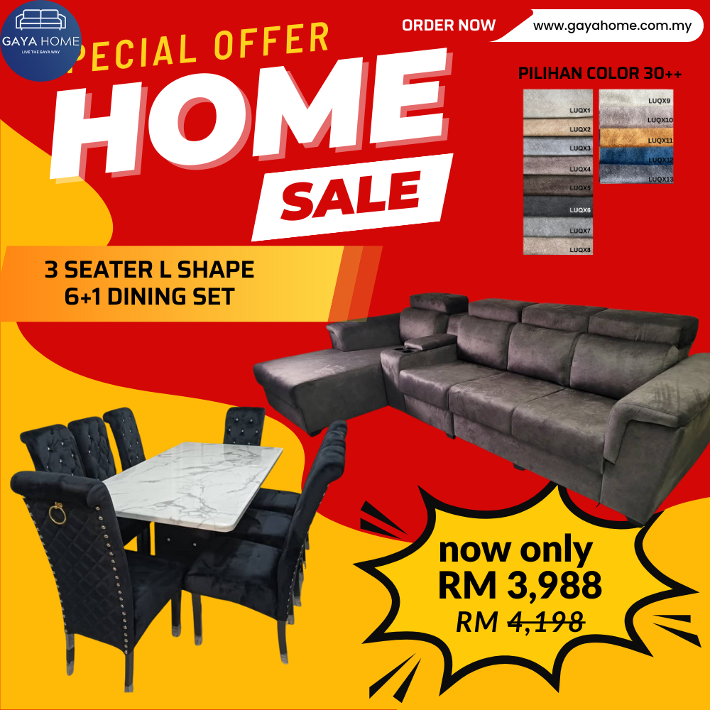 Living + Dining Furniture Combo Set product graphic