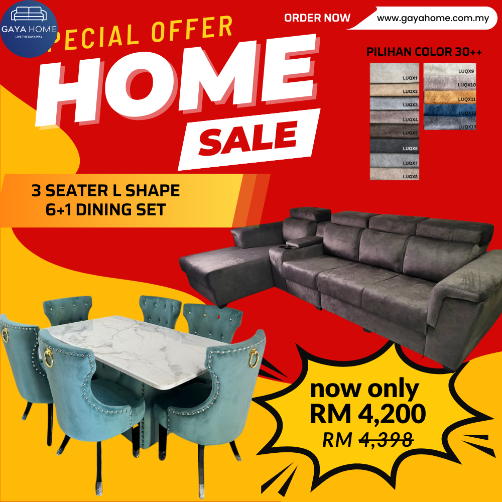 Living + Dining Furniture Combo Set product graphic