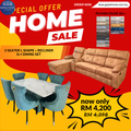 Living + Dining Furniture Combo Set product graphic