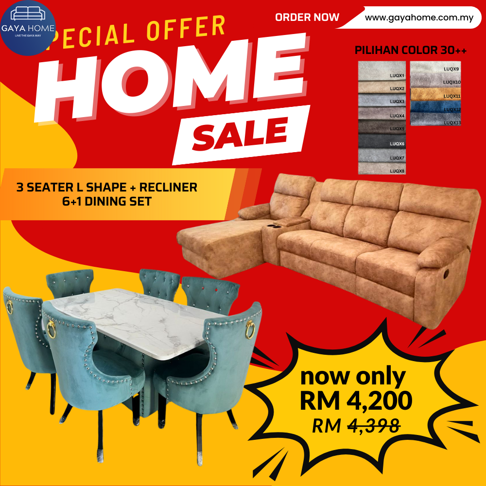 Living + Dining Furniture Combo Set product graphic