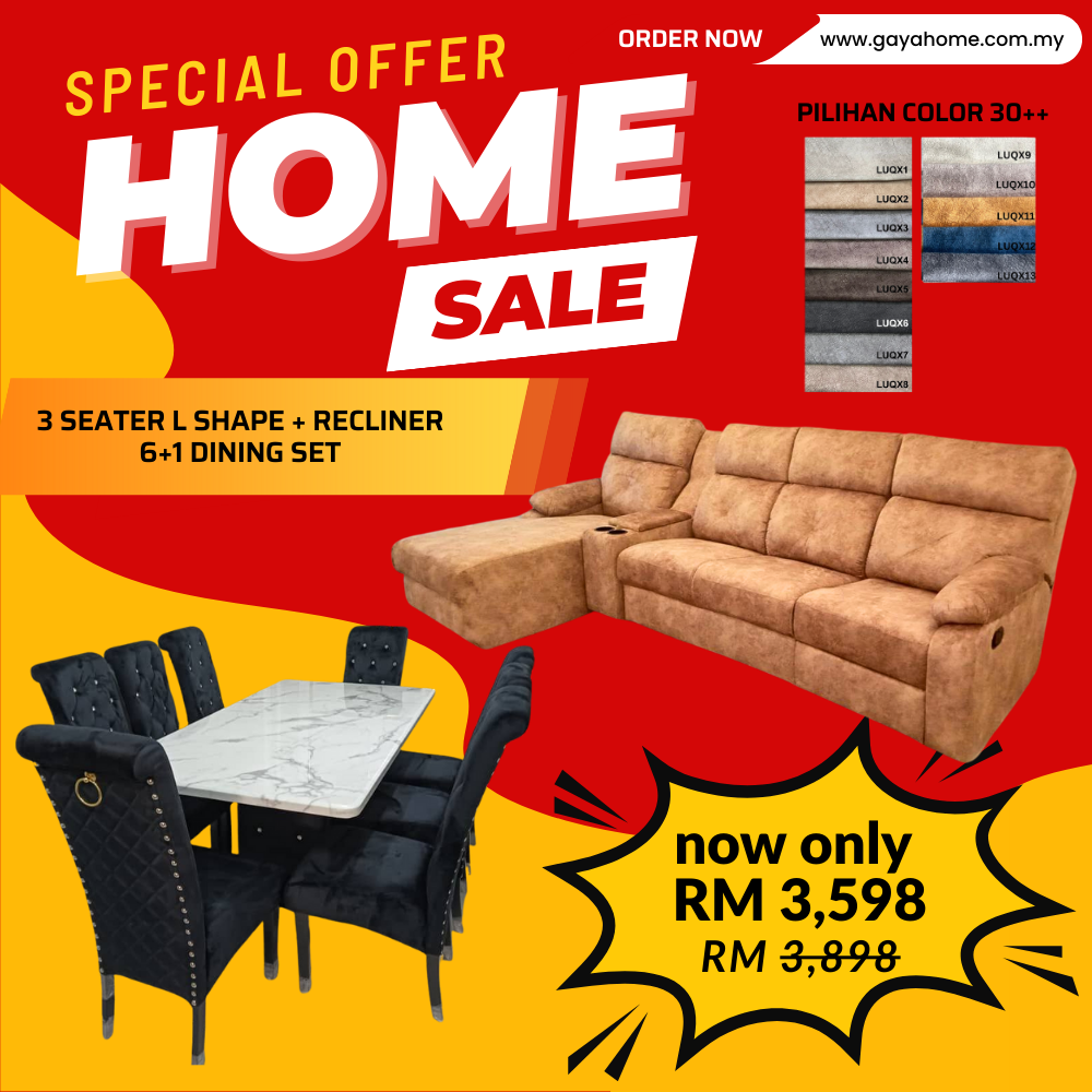 Living + Dining Furniture Combo Set product graphic
