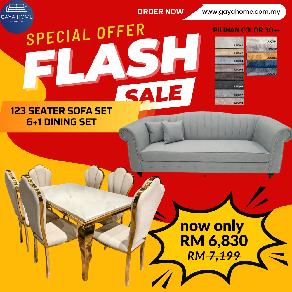Living + Dining Furniture Combo Set product graphic