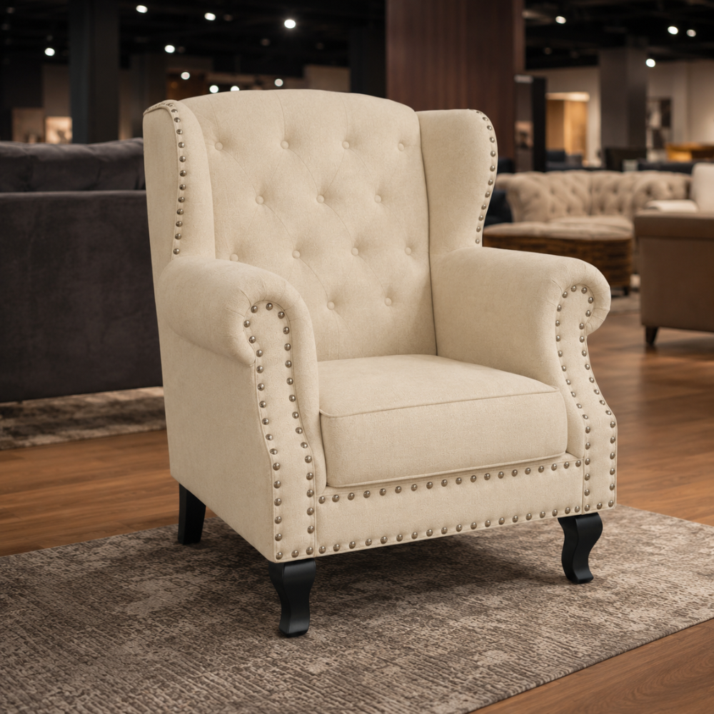 Chedana Chesterfield Wing Chair Set (03)