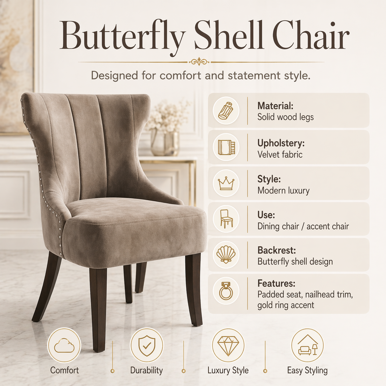 Butterfly Shell Chairs (ST21)