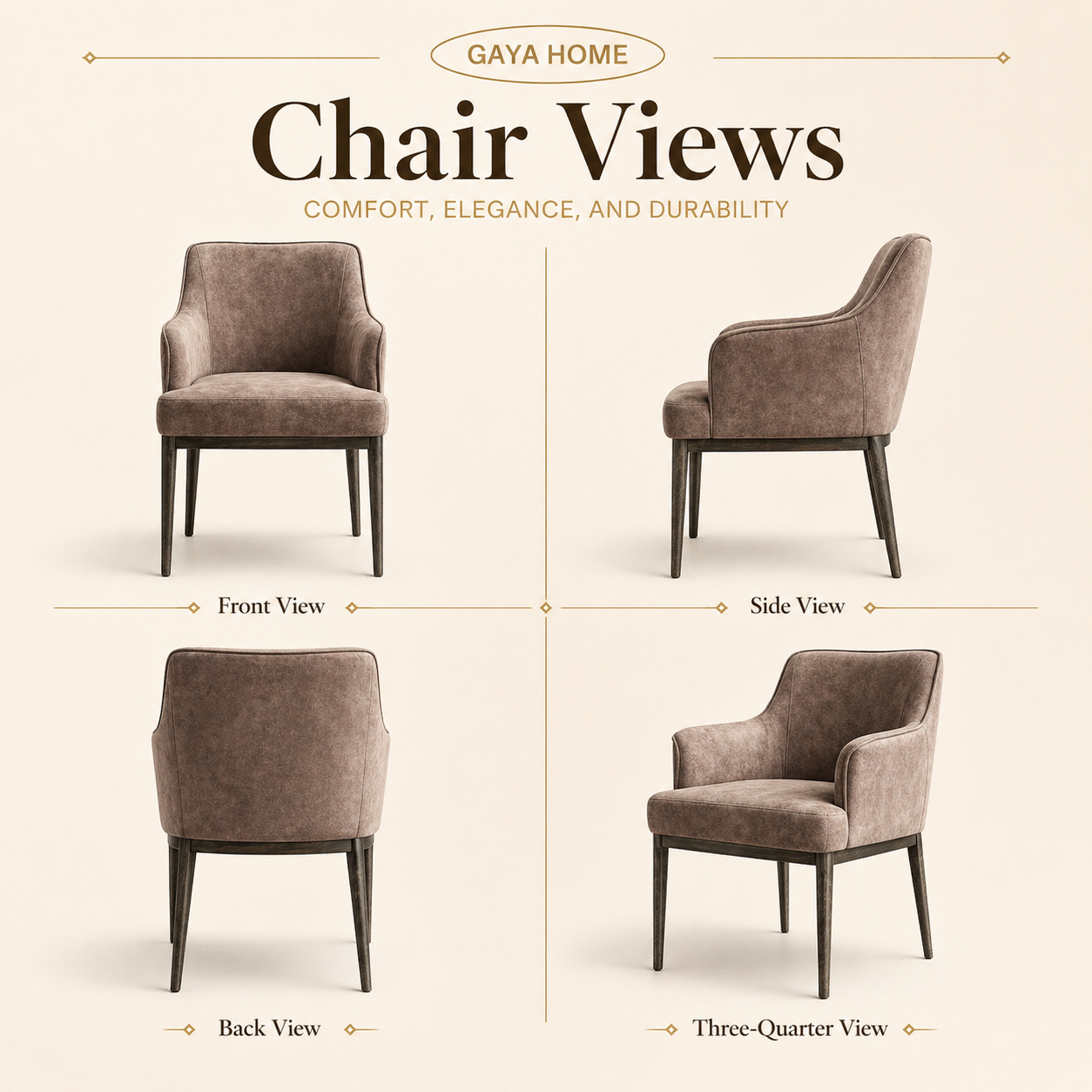 Low Rest Series Dining Chair (C227)