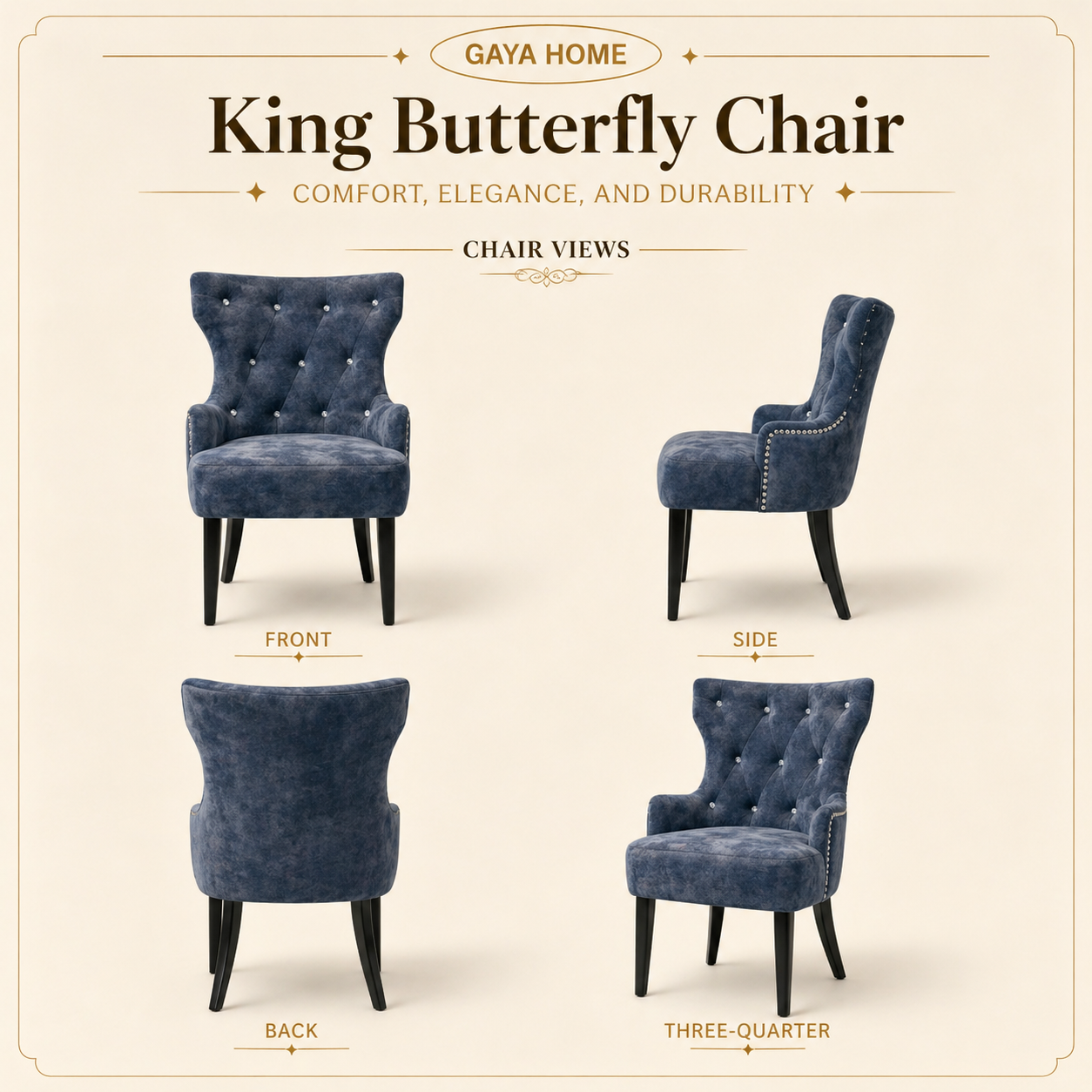King Butterfly Dining Chair (ST11)
