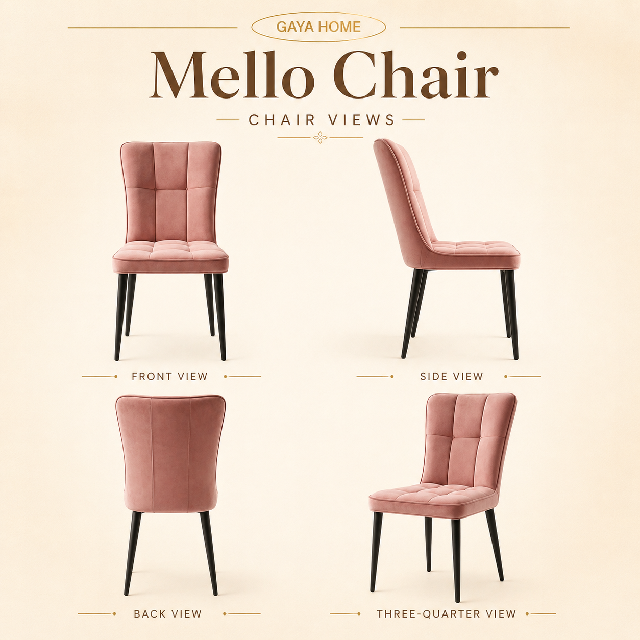 Mello Series Dining Chair (C222)