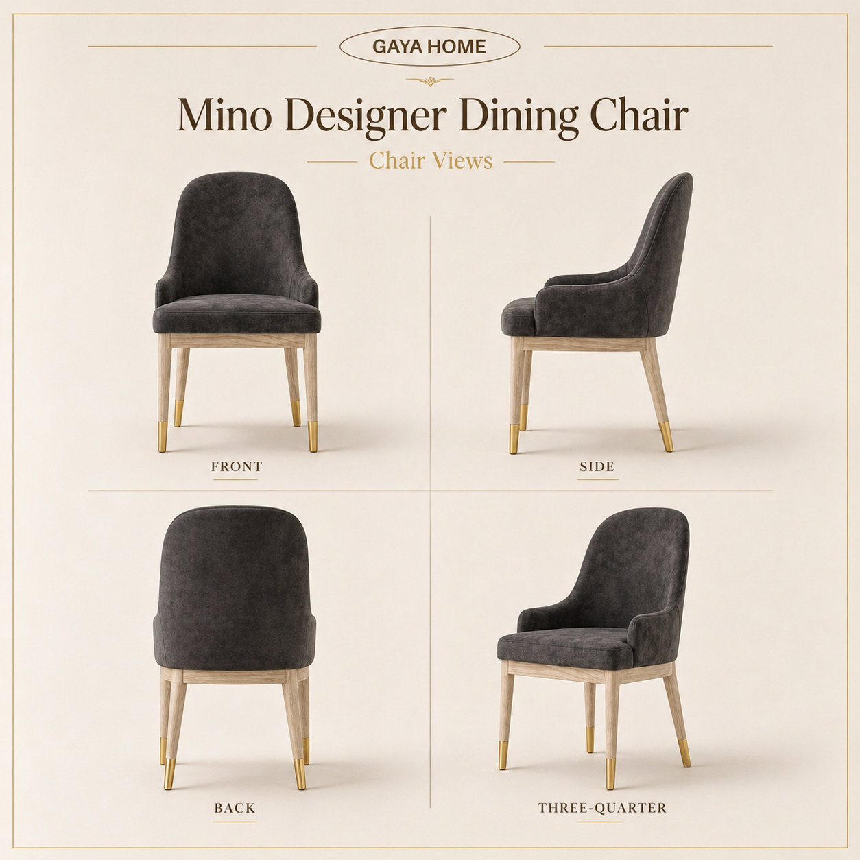 Mino Poko Japandi Dining Set (C240)