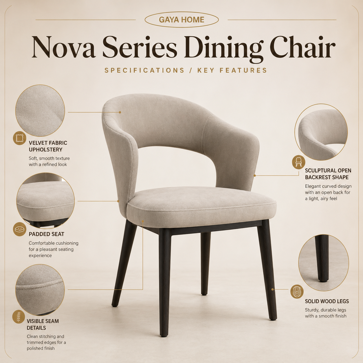 Nova Series Dining Chair (C224)