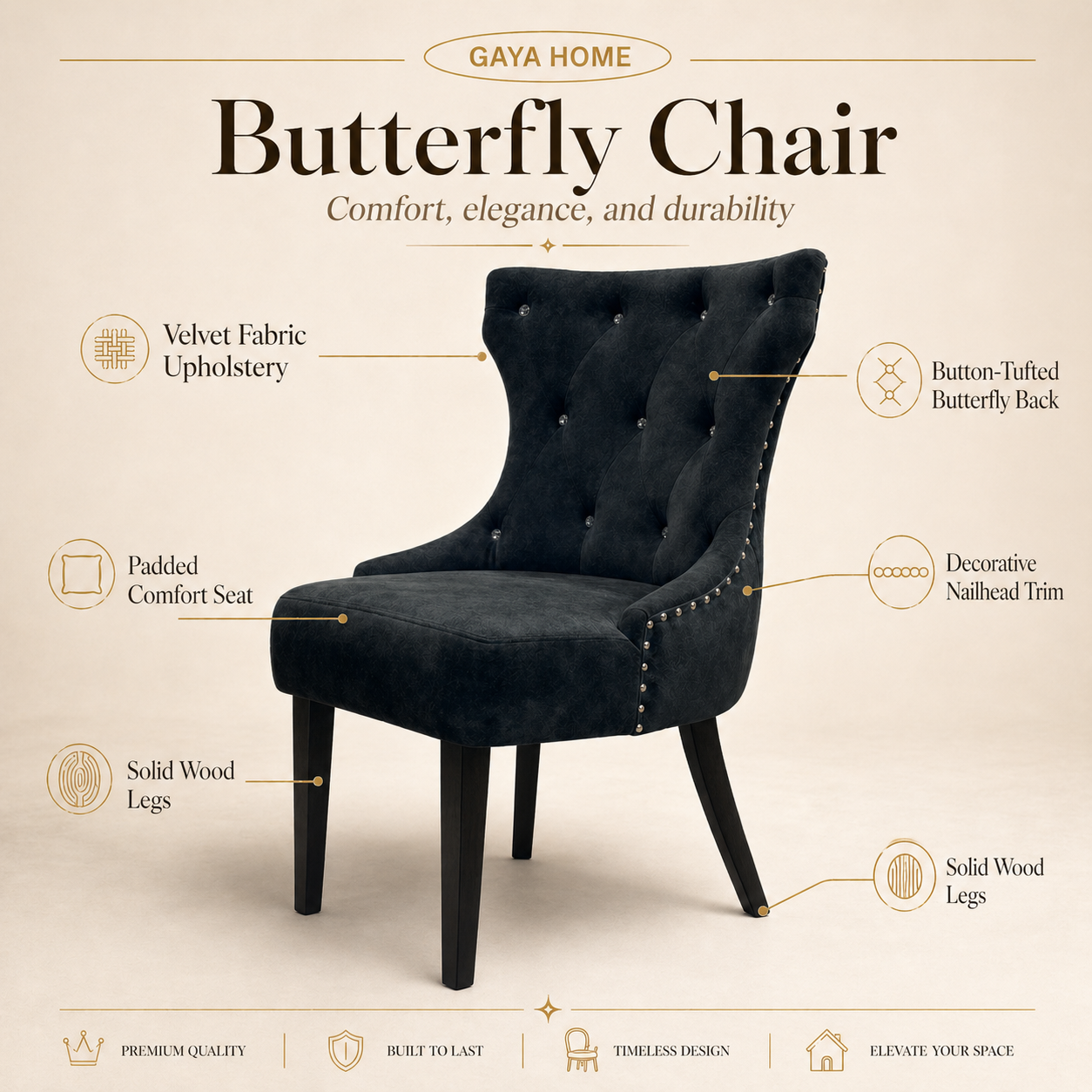 Butterfly Dining Set - Round Full Marble