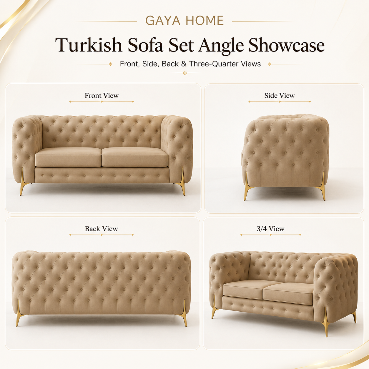 Turkish Sofa Set (1640)