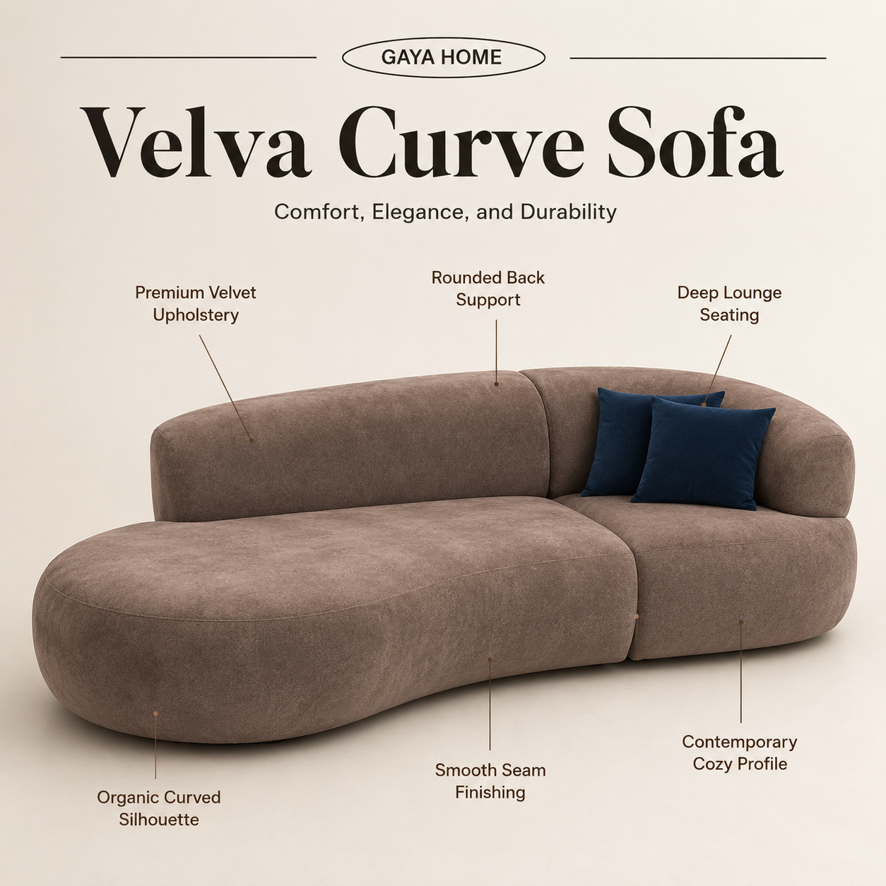 Velva Curve Sofa (1646)