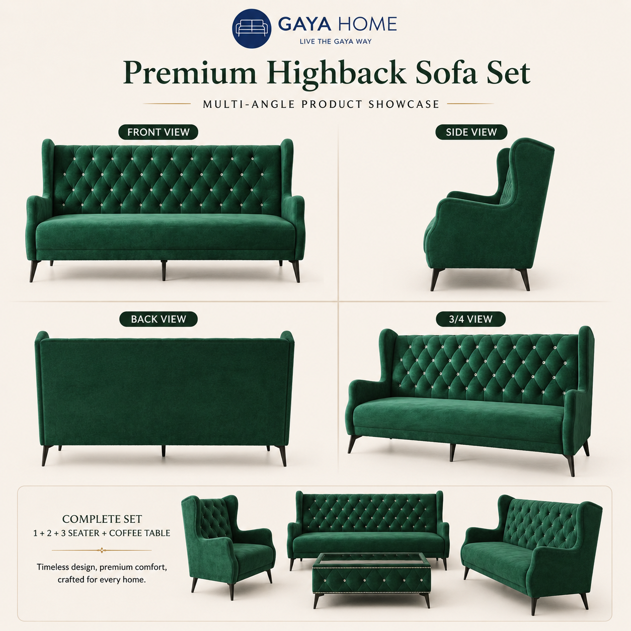 Highback Sofa Set (04)