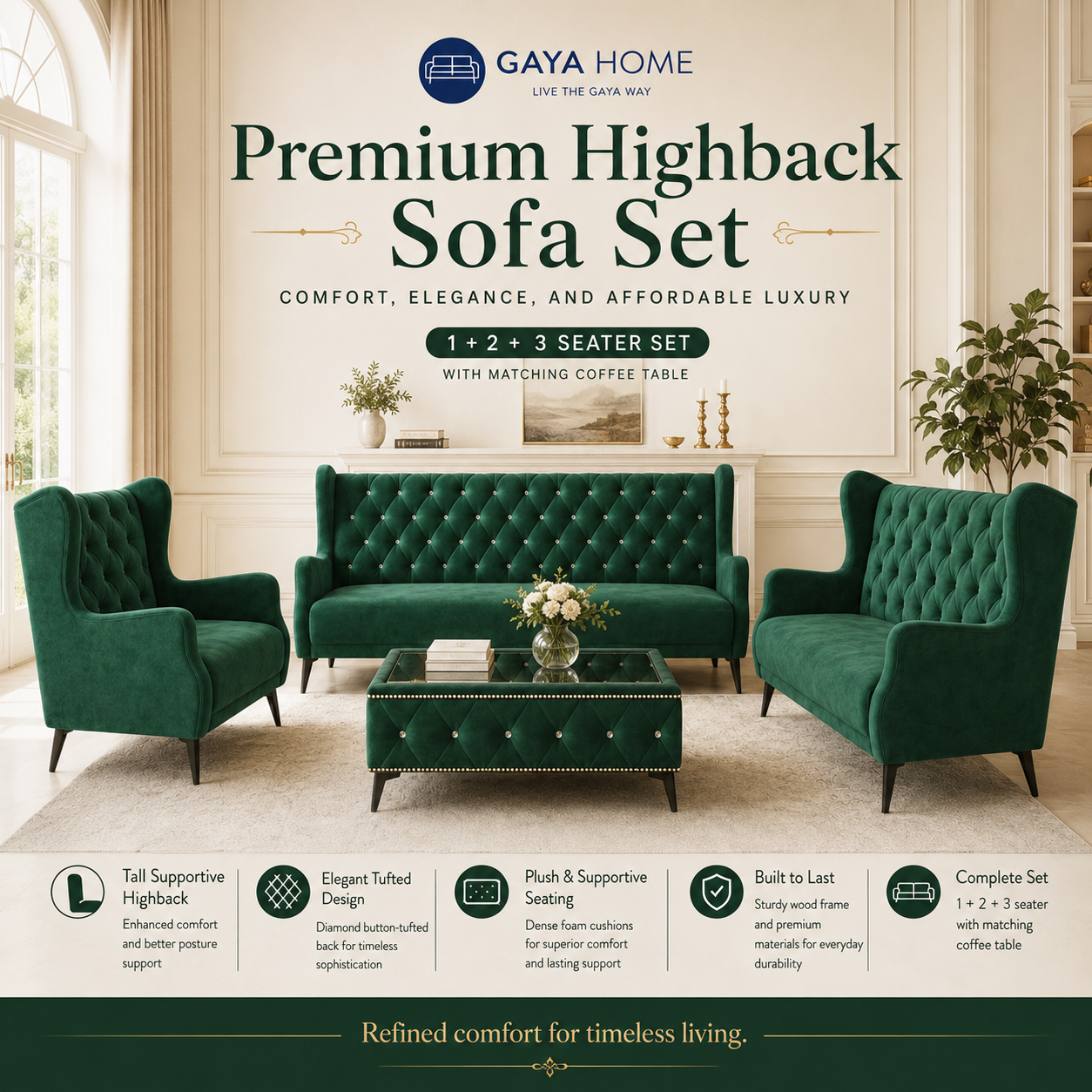 Highback Sofa Set (04)