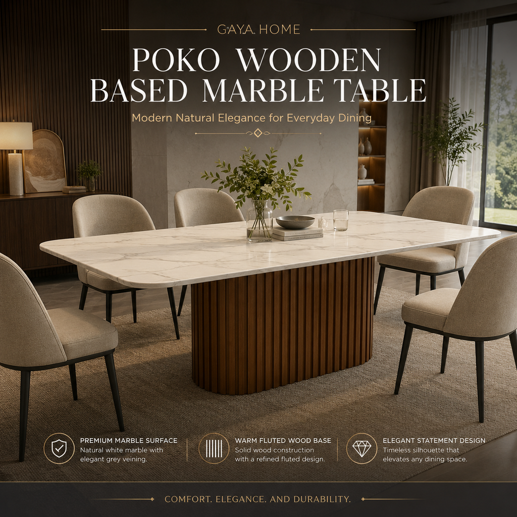 Mino Poko Japandi Dining Set (C240)