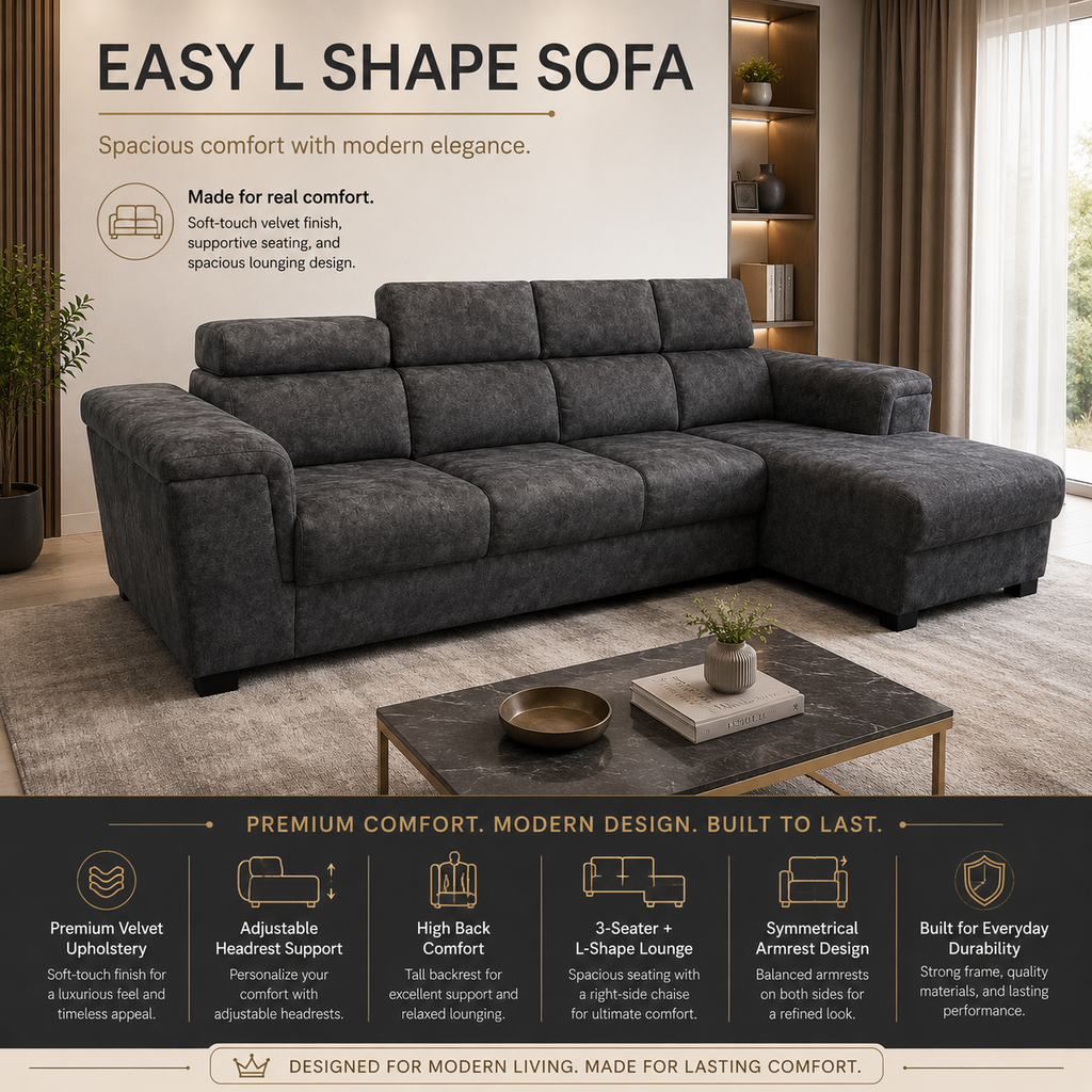 Easy L Shape Sofa (1632)