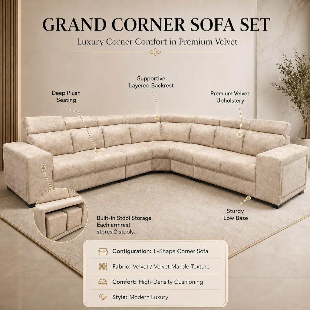 Grand Corner Sofa (1632-corner)