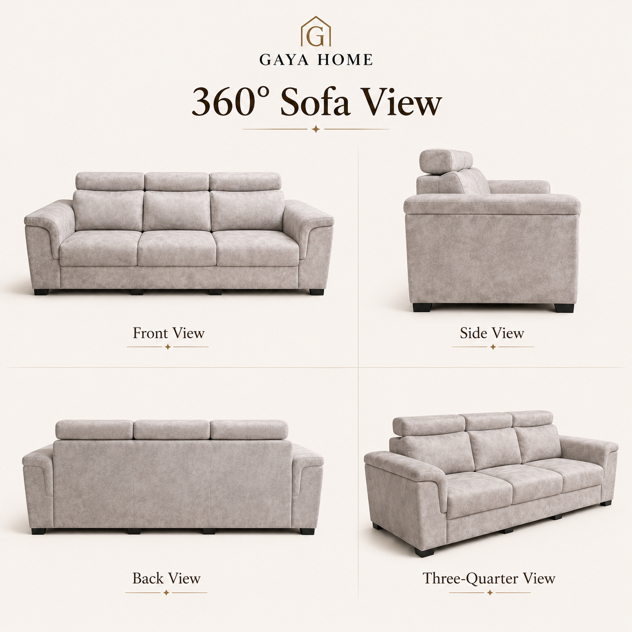 Easy Series Fabric Sofa Set (1632)