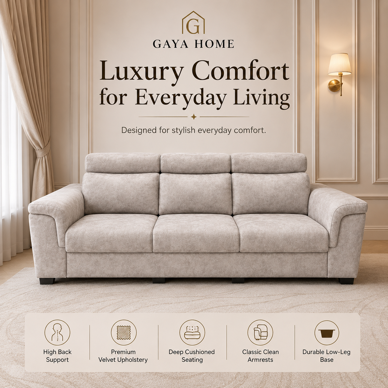 Easy Series Fabric Sofa Set (1632)