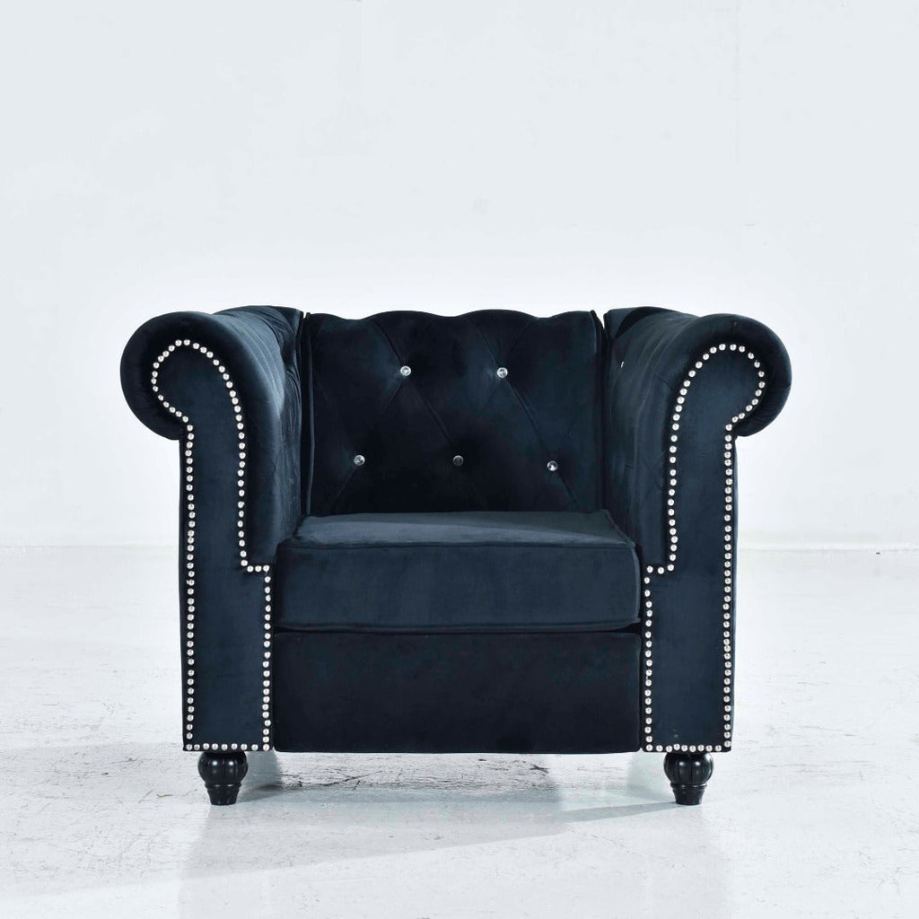 Classic Chesterfield Sofa Set living room view