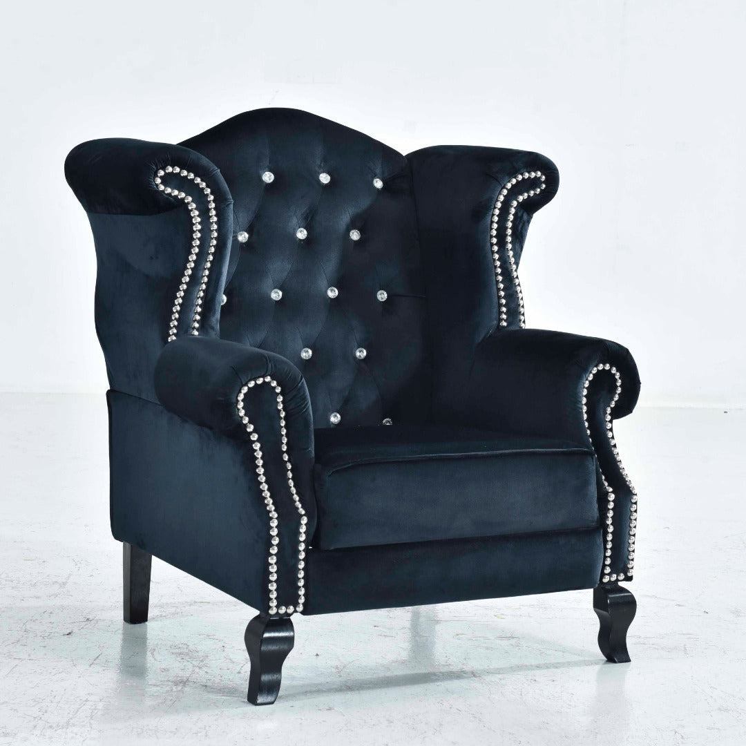 King Chesterfield Wing Chair home setting image