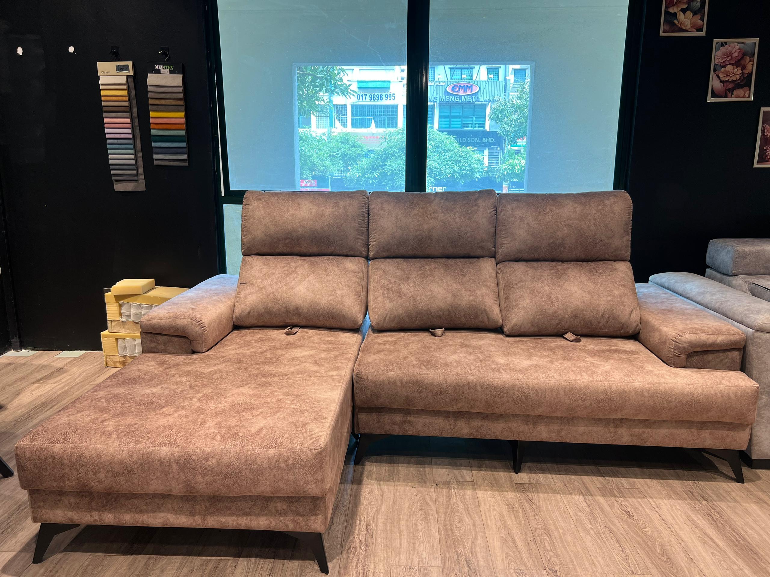 Flexi Push Back L Shape Sofa alternate lifestyle view