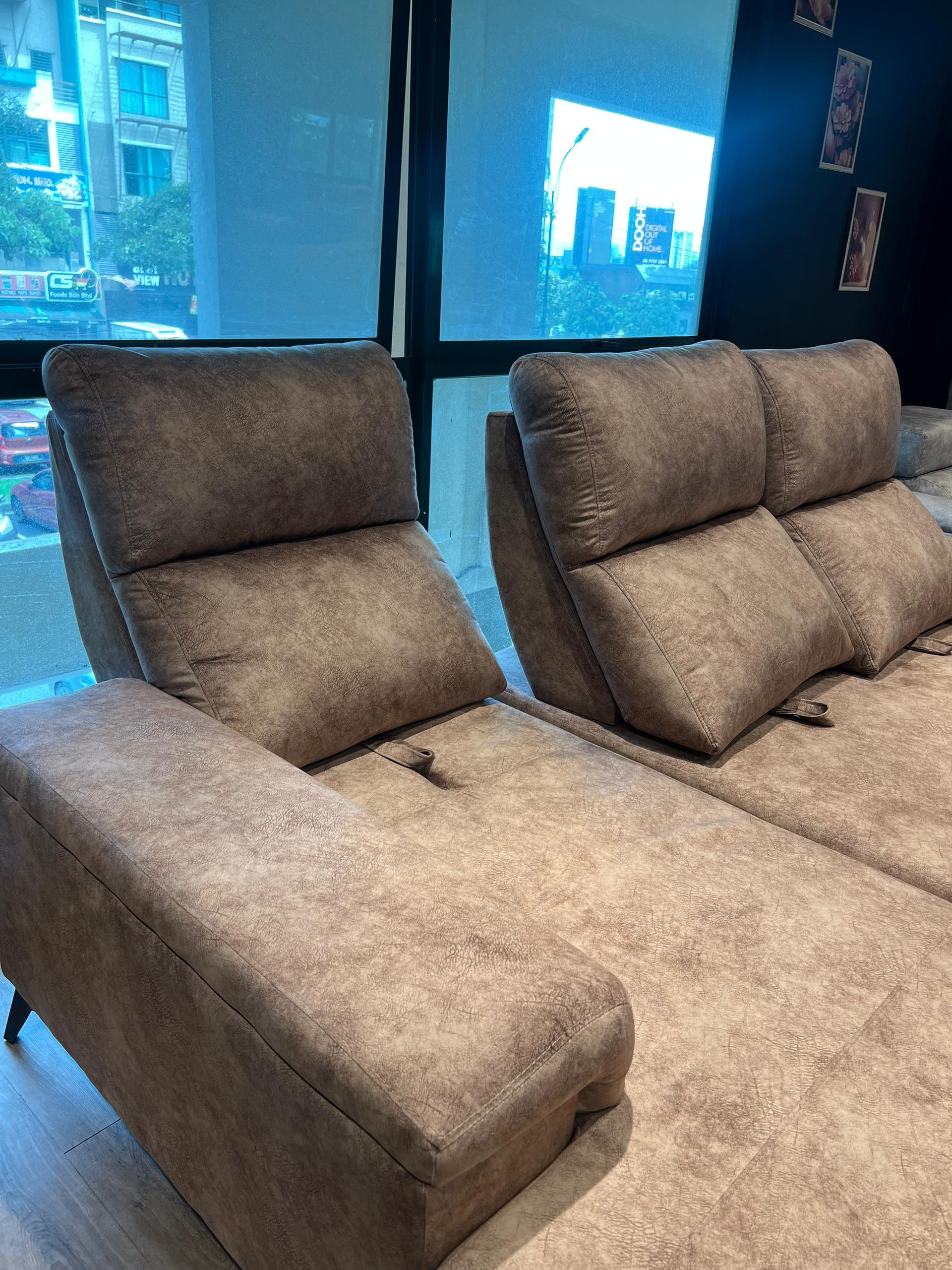 Flexi Push Back L Shape Sofa gallery photo