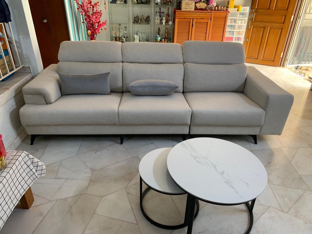 The Vela Series Sofa styled interior view