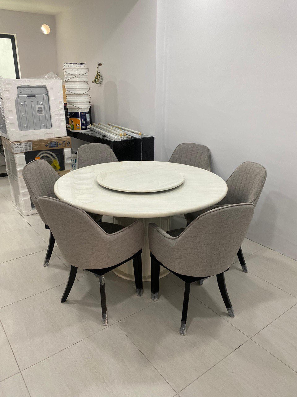 Arya Dining Set styled interior view