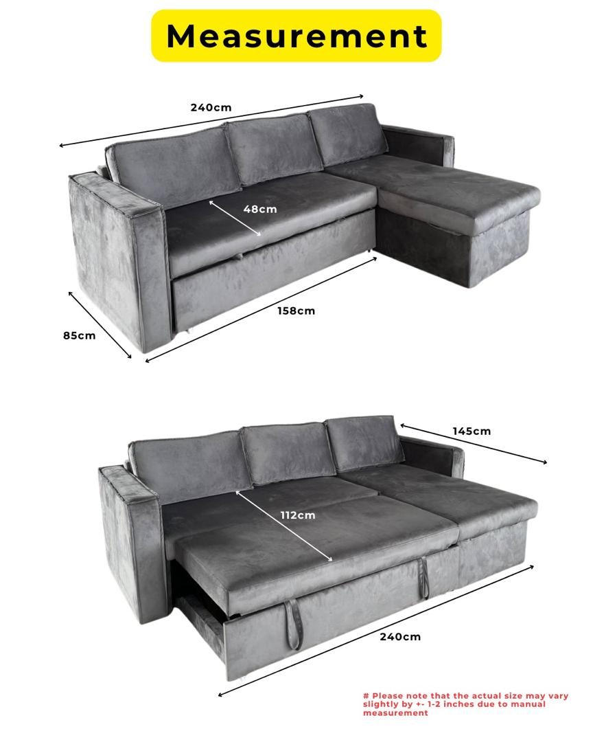 Elara L-Shape Sofa Bed with Storage lifestyle image