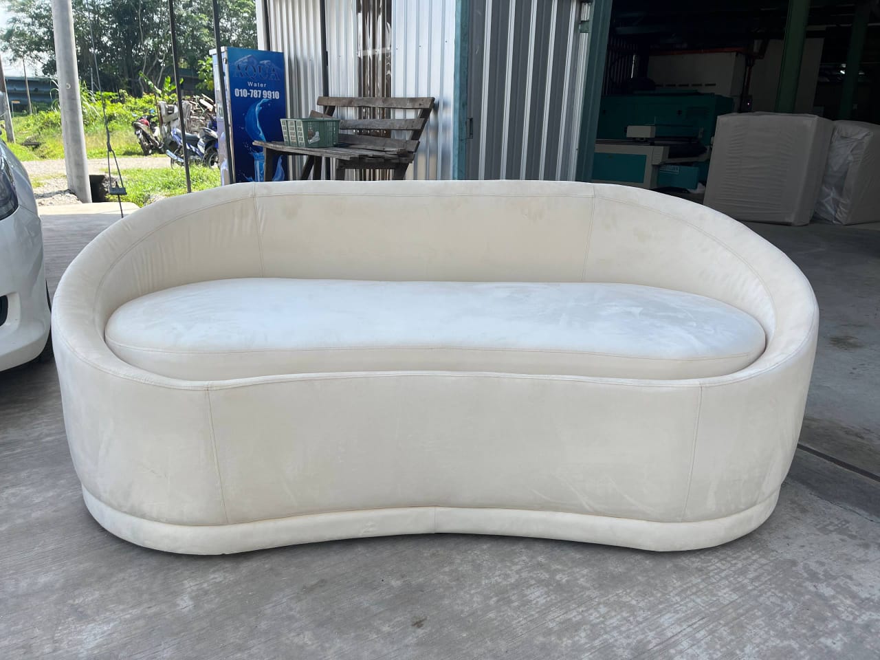 The Dune Set Curved Designer Sofa living room view