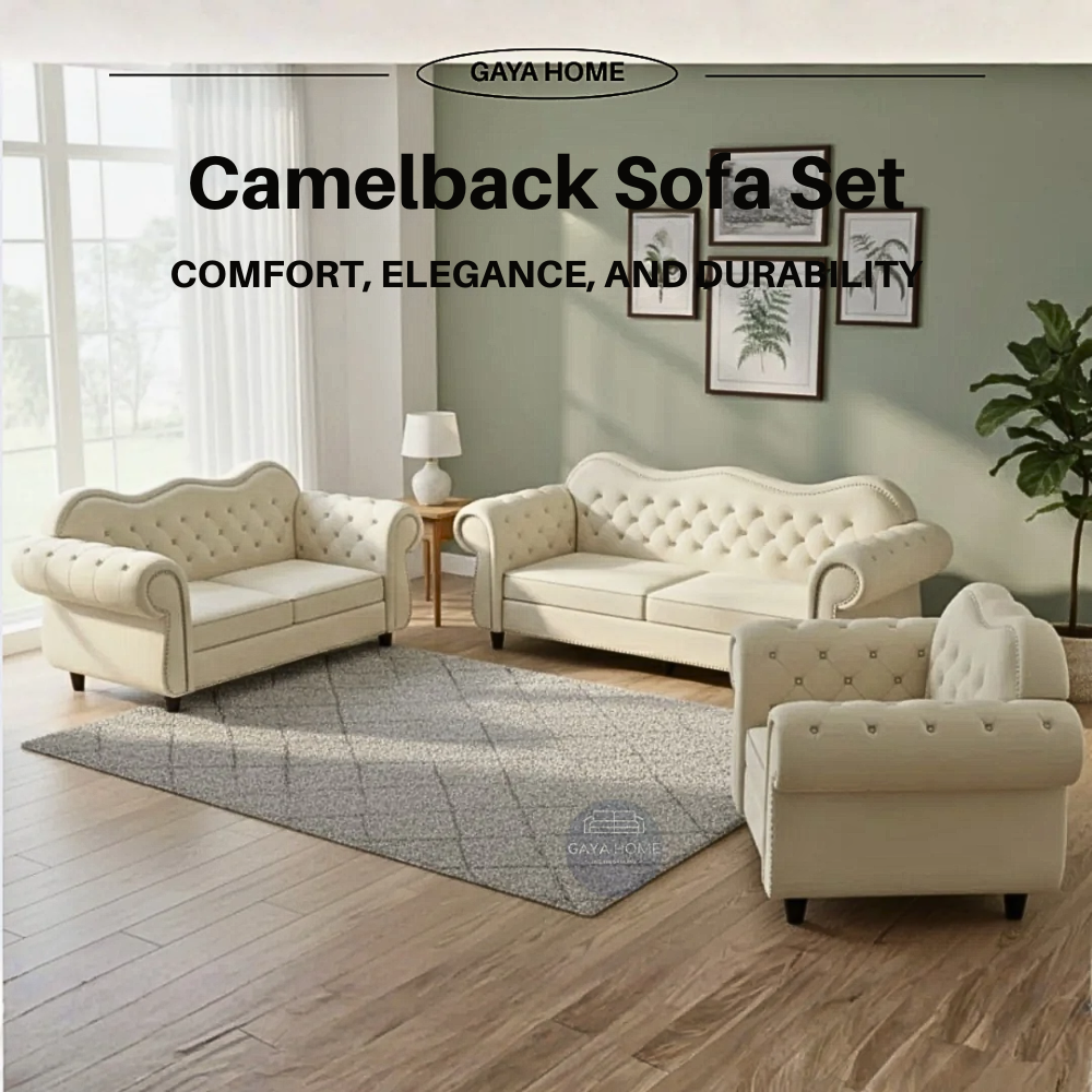 Camelback Sofa Set (1626)