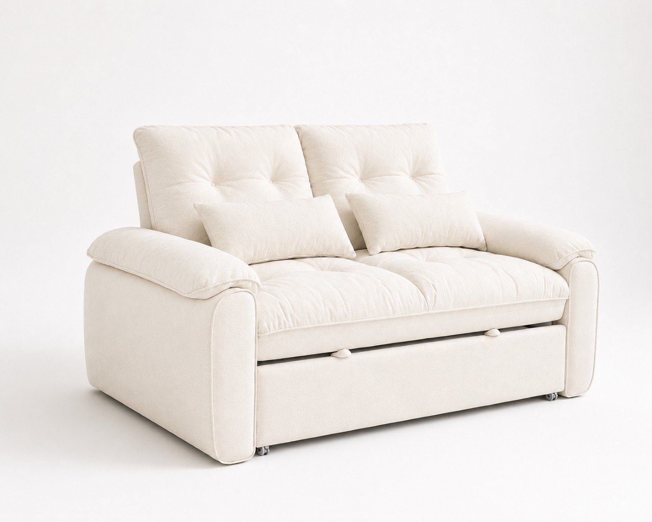 Luna 2 seater sofa bed front view