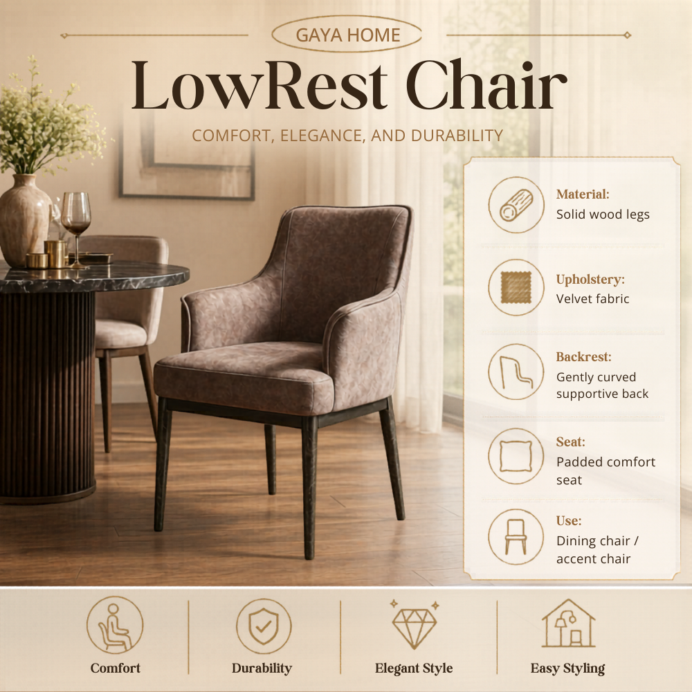 Low Rest Series Dining Chair (C227)