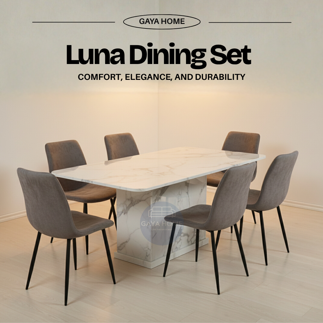 Luna Full Marble Dining Set product image