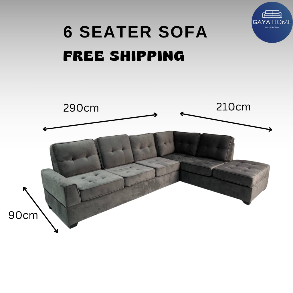 Grayson Corner Sectional Sofa with Storage Ottoman front view