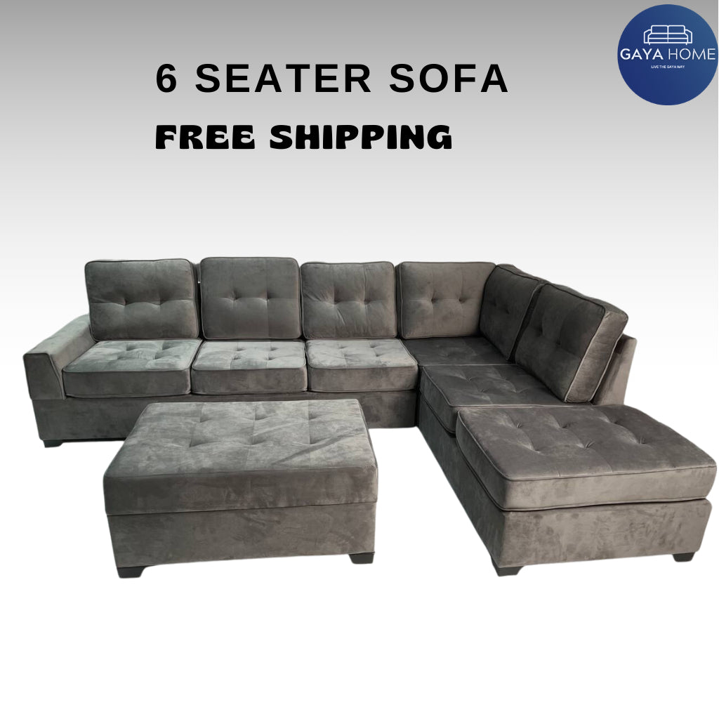 Grayson Corner Sectional Sofa with Storage Ottoman alternate view