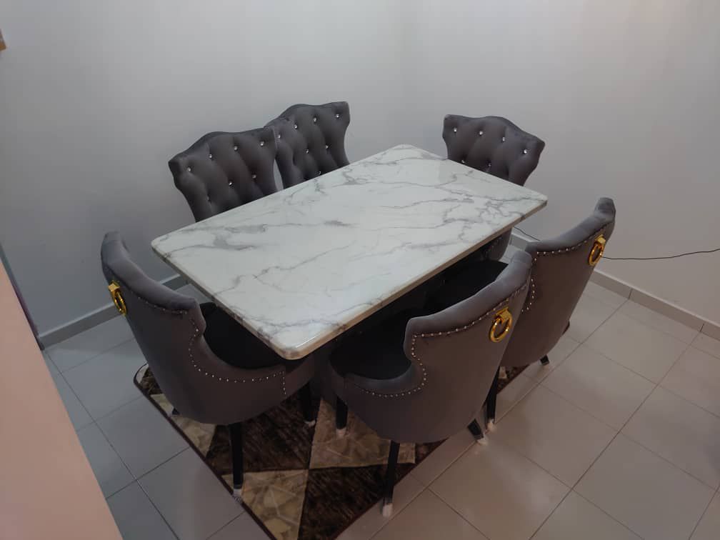 Helana Marble Dining Set gallery photo