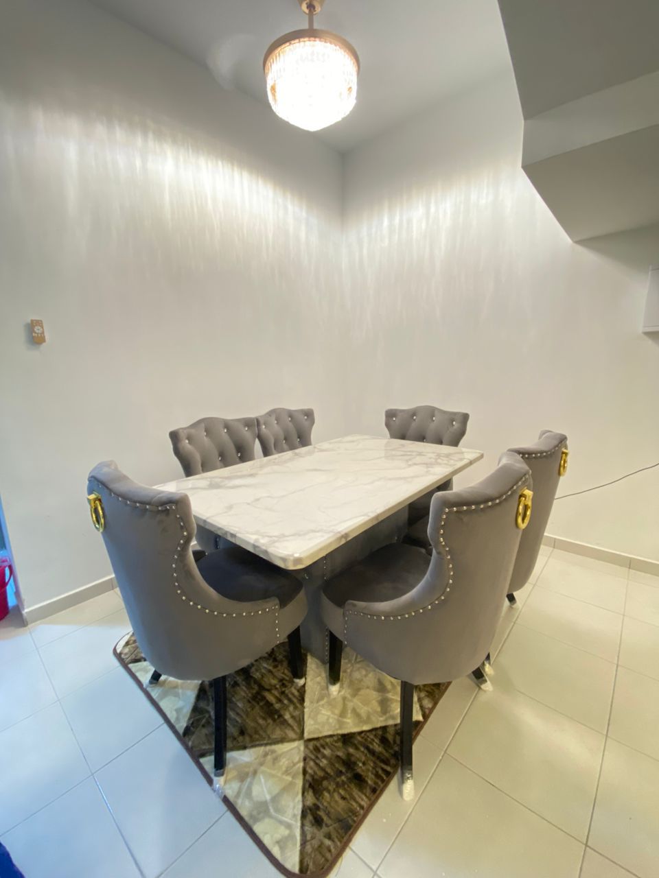 Helana Marble Dining Set gallery photo